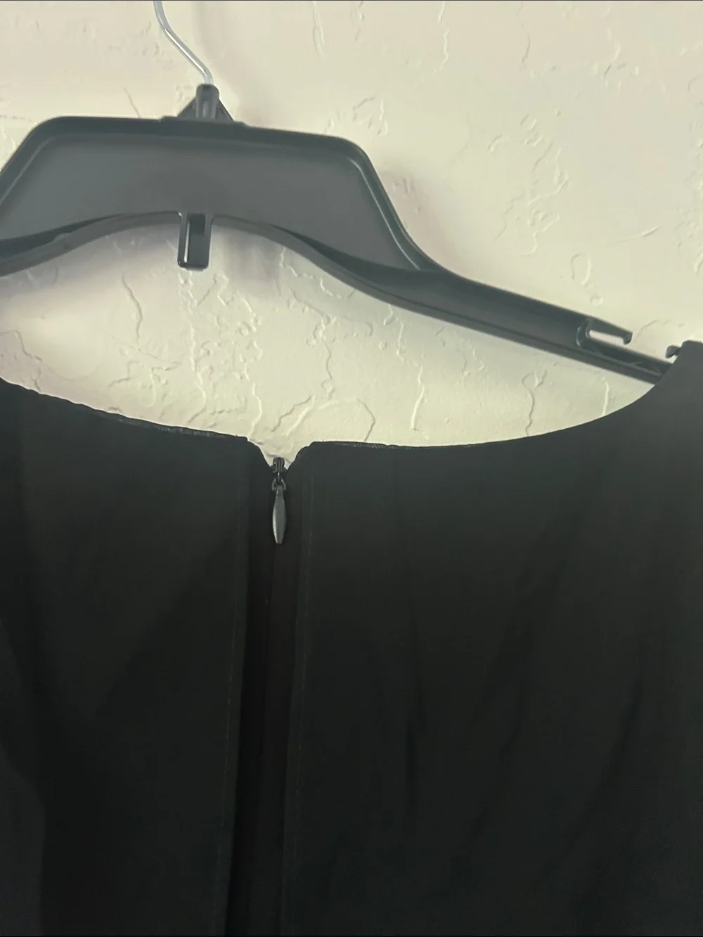 SLNY Black Wide-Leg Jumpsuit with Silver Embellished Overlay - Picture 9 of 9